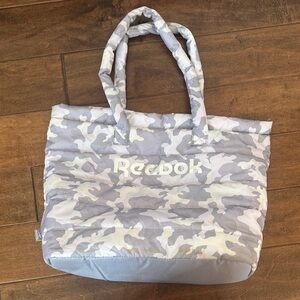 Reebok Women's Gray and White Camouflage Tote